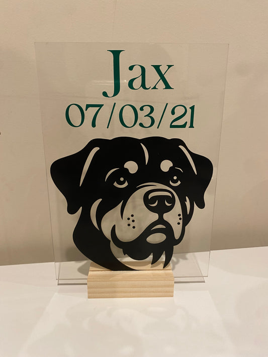 Custom Pet Plaque