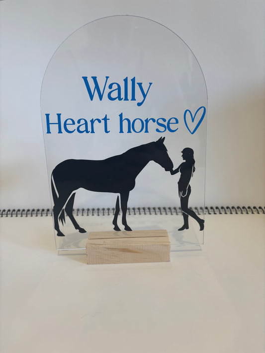 Personalised Horse Acrylic Plaque